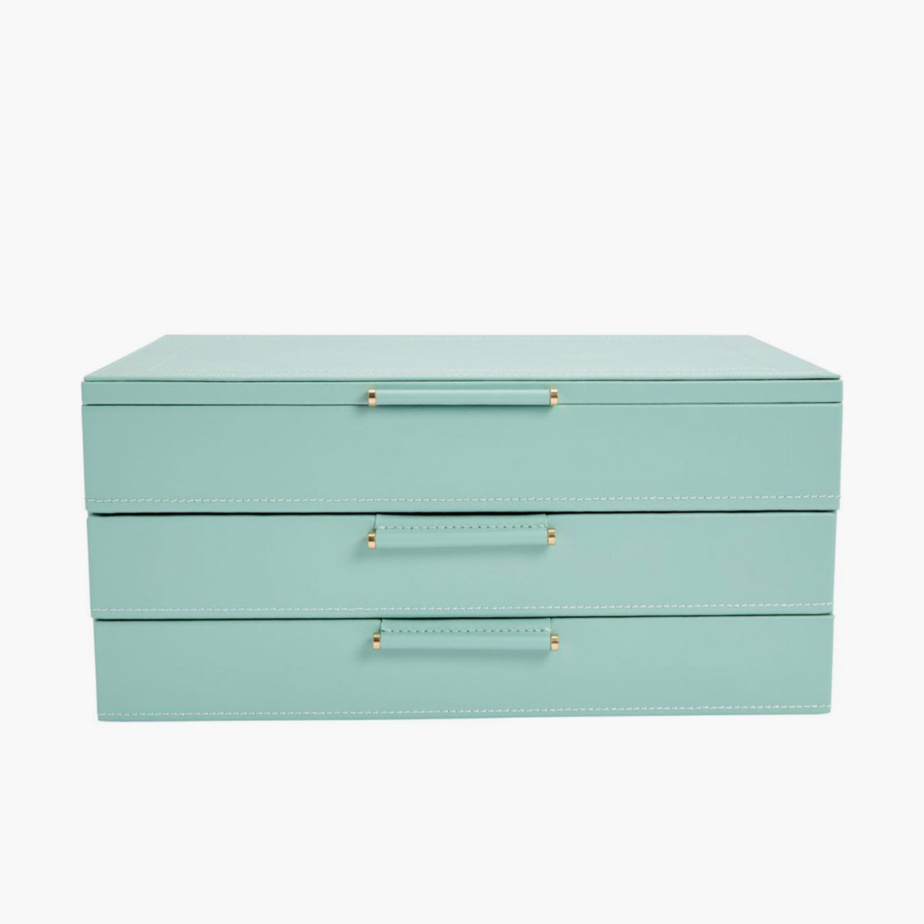 WOLF Sophia Jewelry Box with Drawers in Jade Green