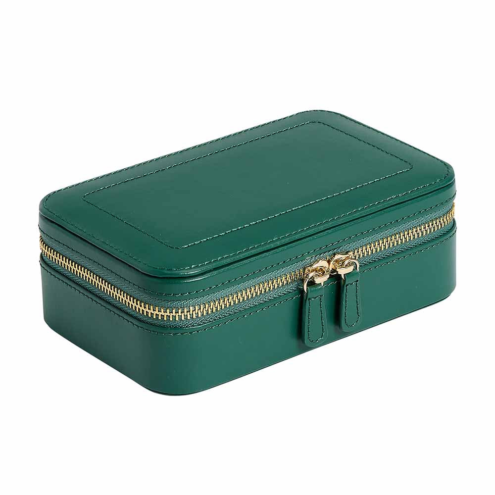 WOLF Sophia Travel Zip Case in Forest Green