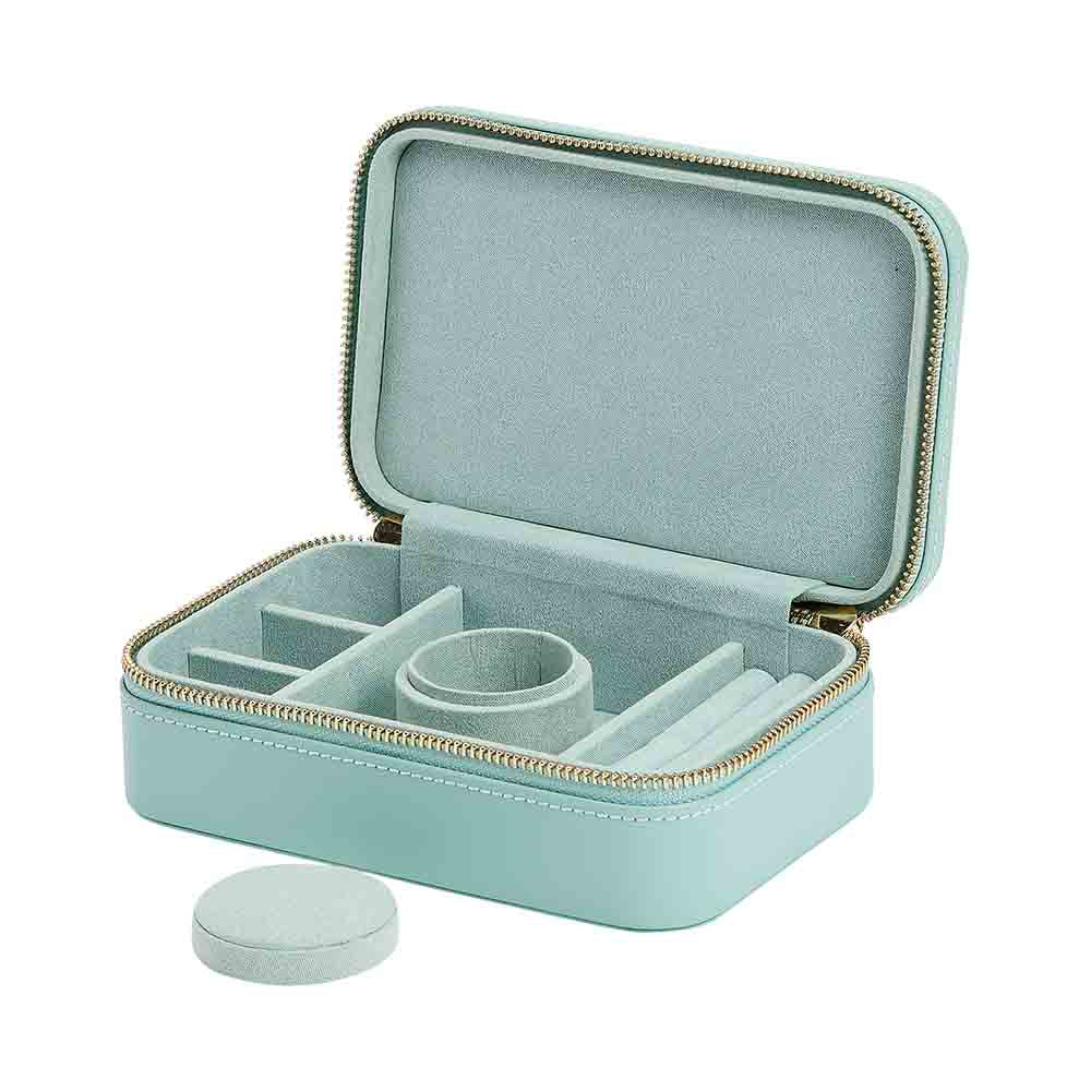WOLF Sophia Travel Zip Case in Jade Green