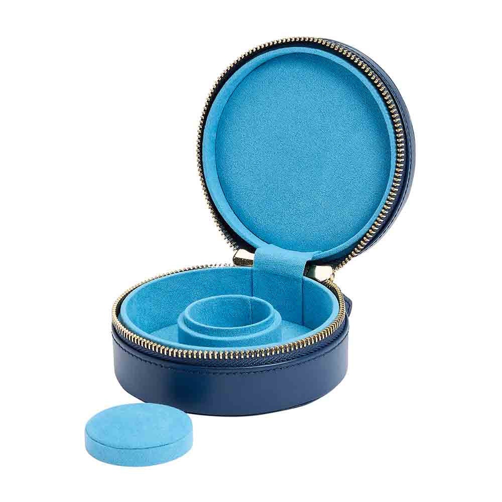 WOLF Sophia Mini Zip Case in Indigo