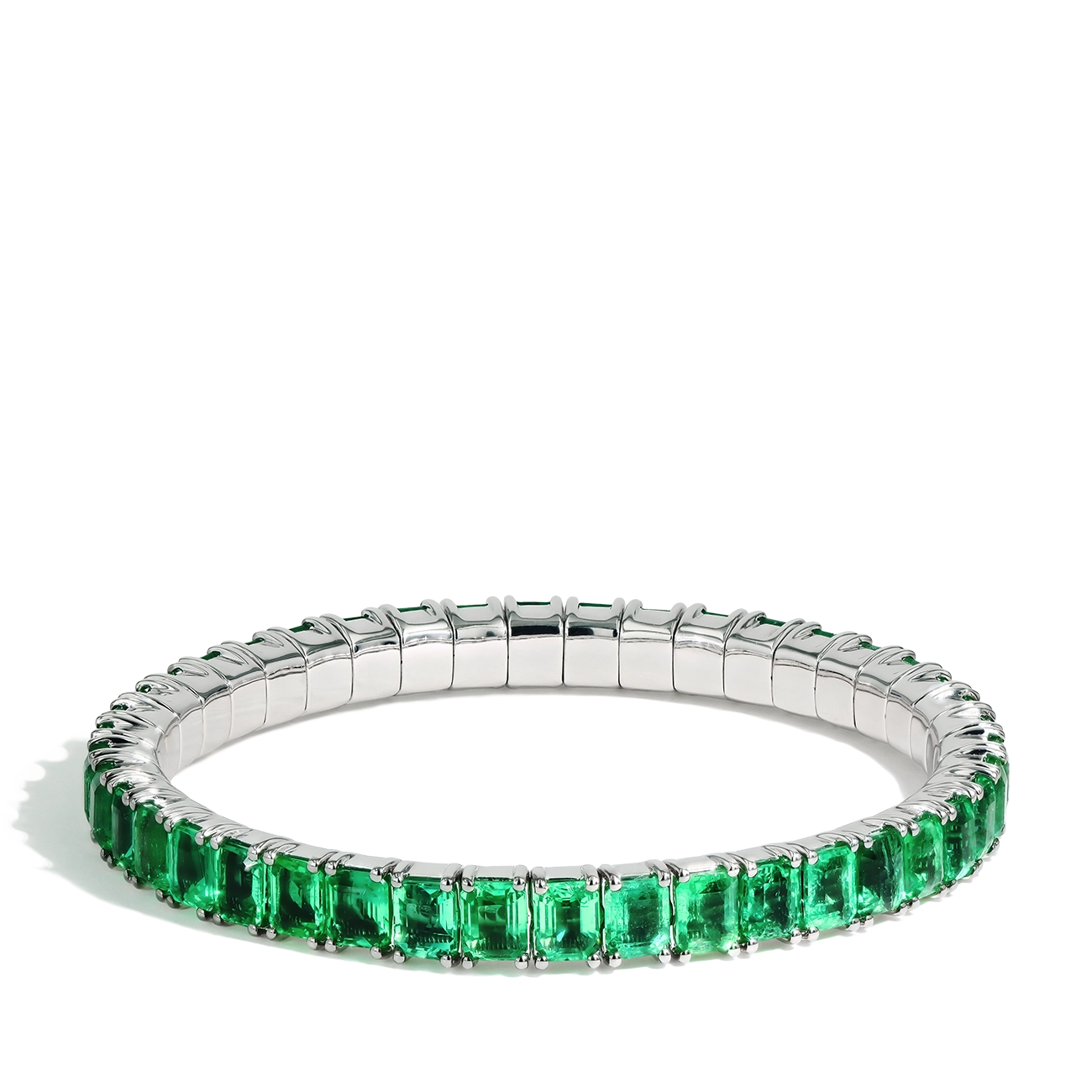 17 Carat Emerald Stretch Bracelet