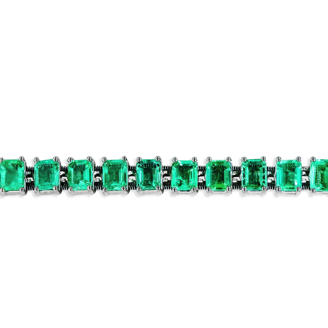 17 Carat Emerald Stretch Bracelet