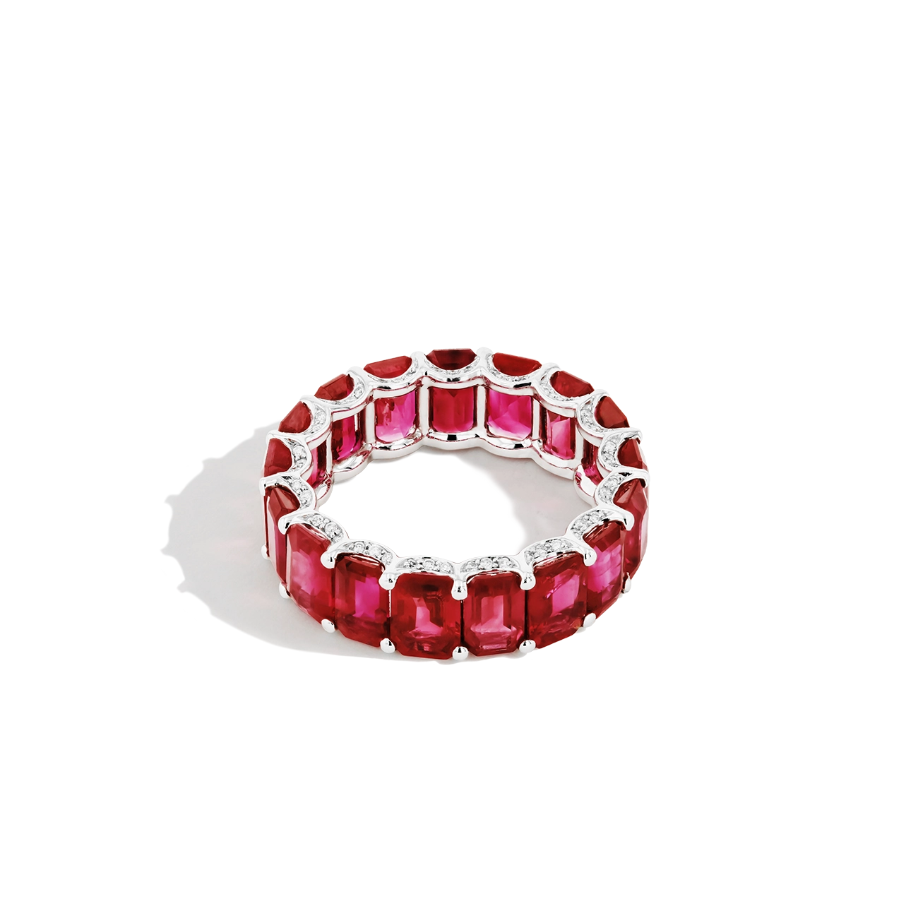 9 Carat Burmese Ruby Eternity Band