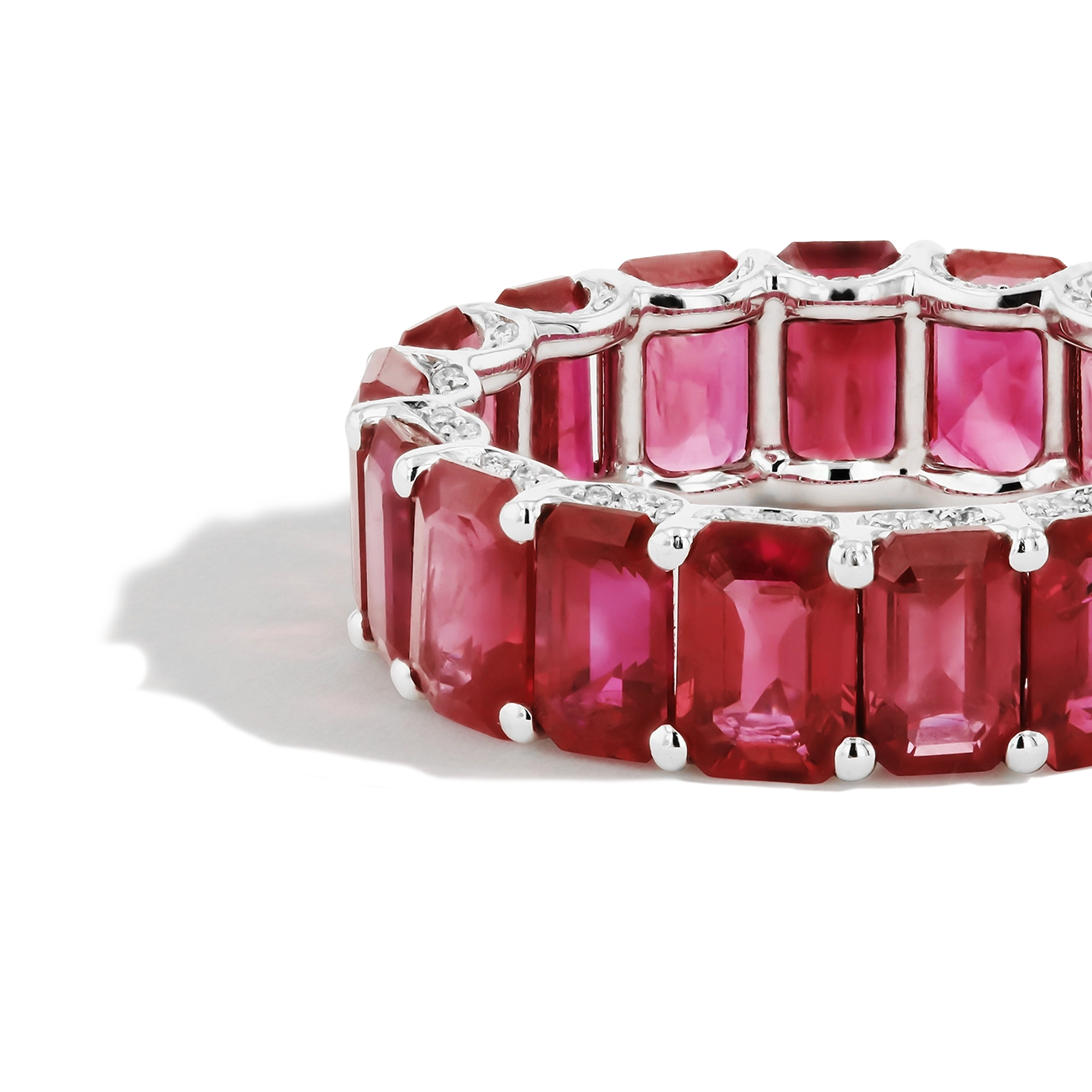 9 Carat Burmese Ruby Eternity Band