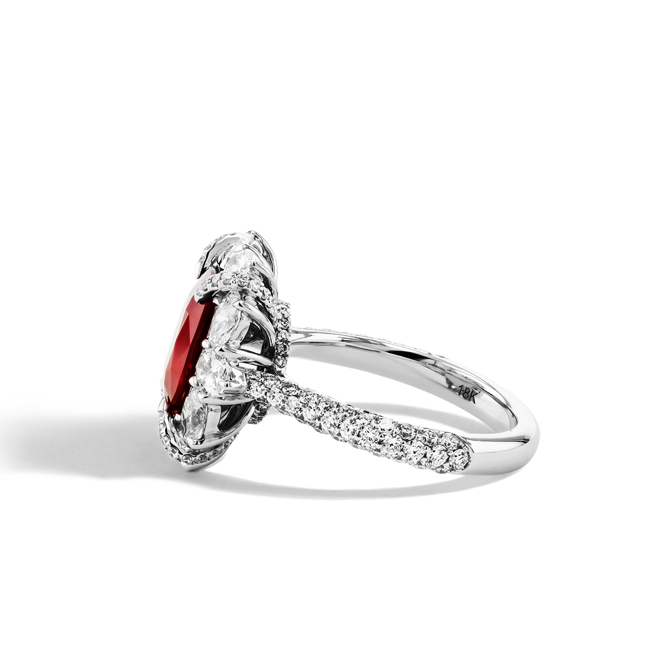 3 Carat Mozambique Ruby Ring