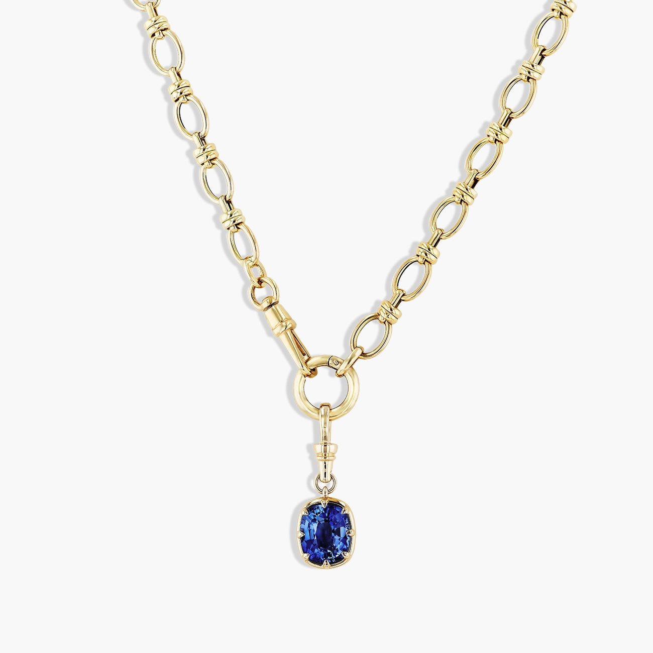 4.65 Carat Cushion Sri Lankan Sapphire Charm