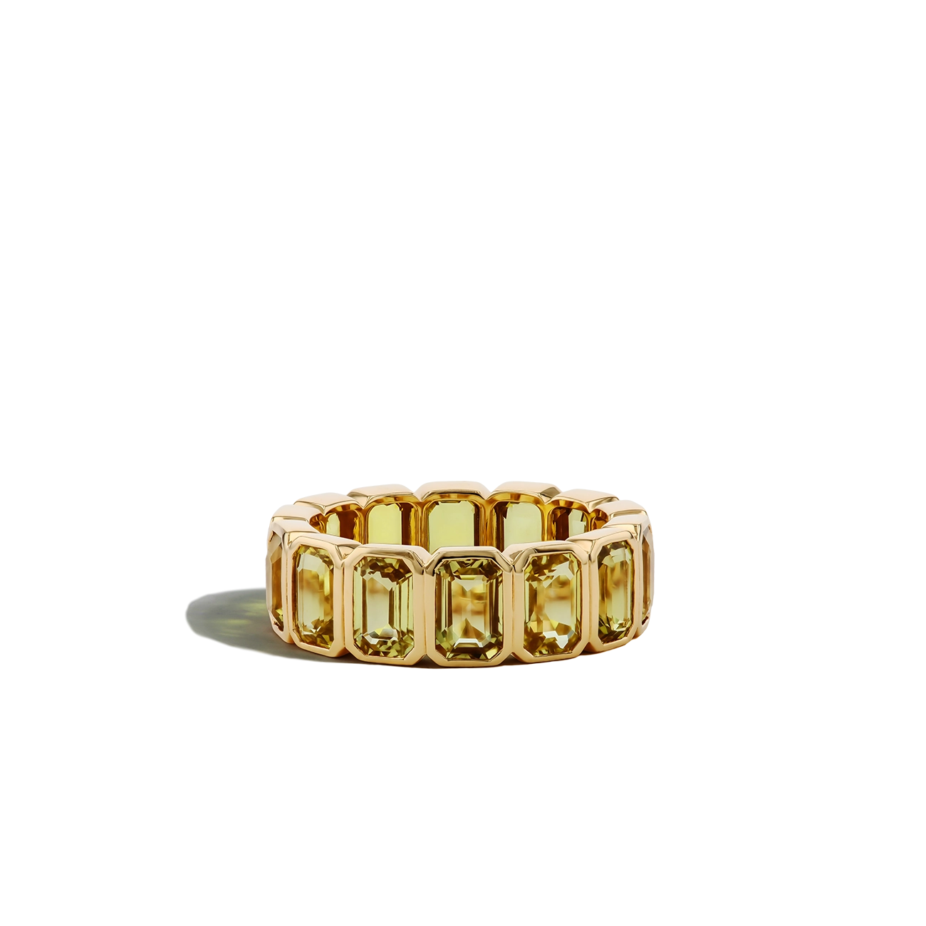 9 Carat Yellow Sapphire Eternity Ring