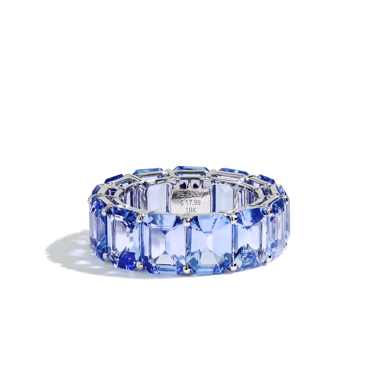 Madagascar Blue Sapphire Eternity Band