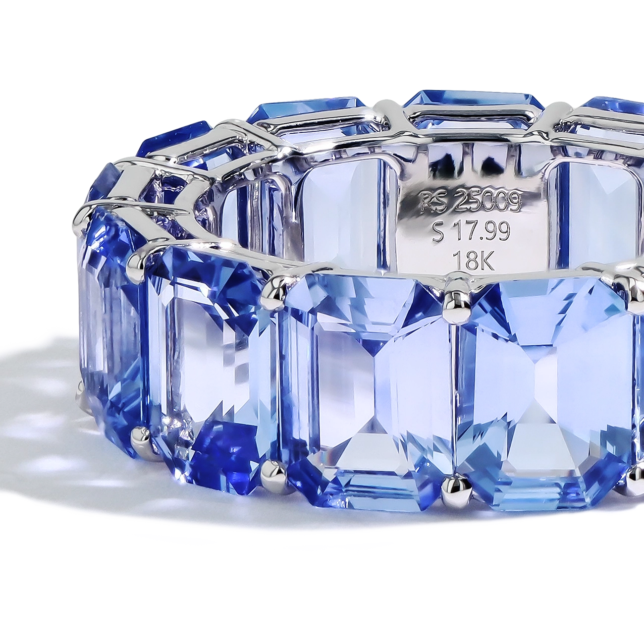 Madagascar Blue Sapphire Eternity Band