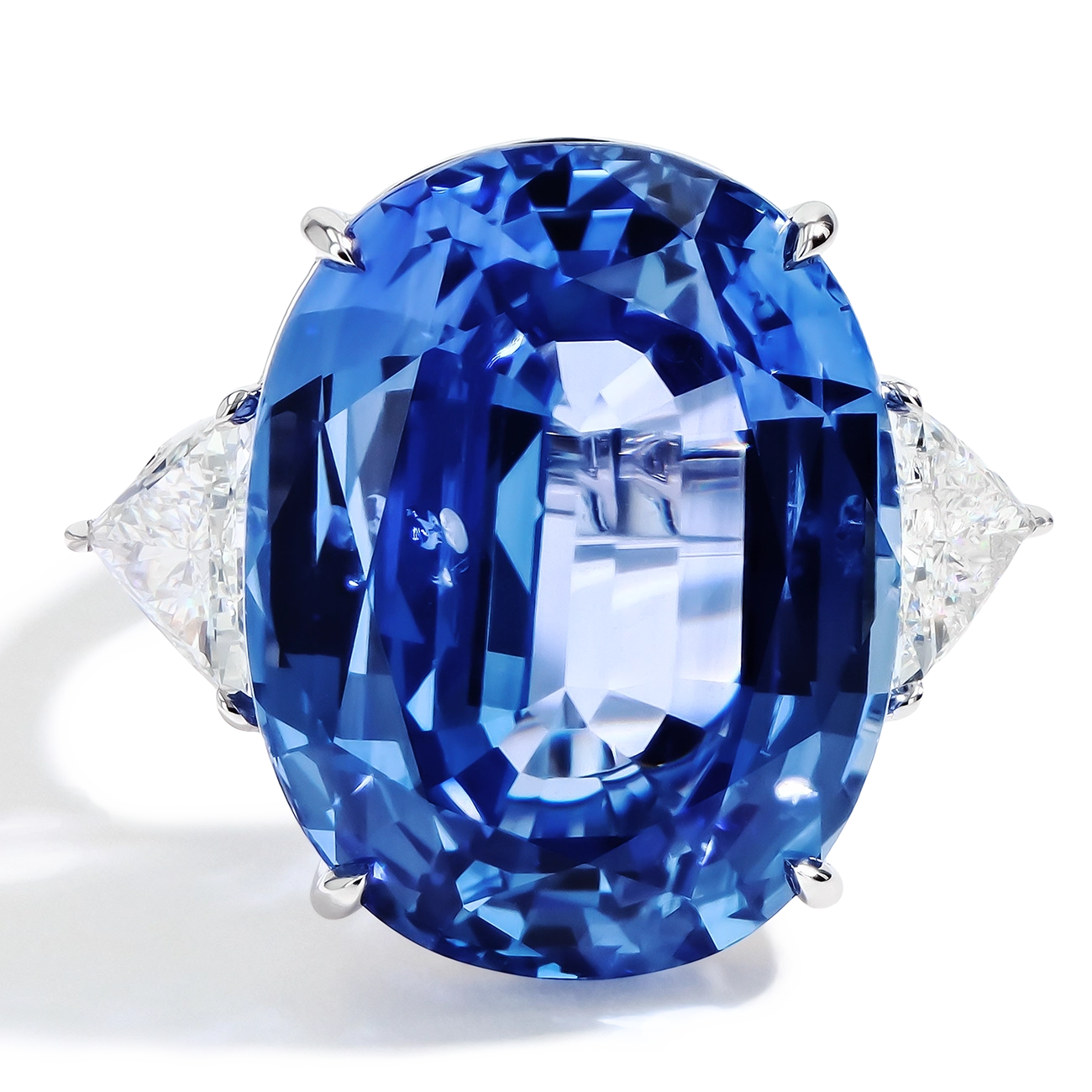 32 Carat Ceylon Blue Sapphire Ring