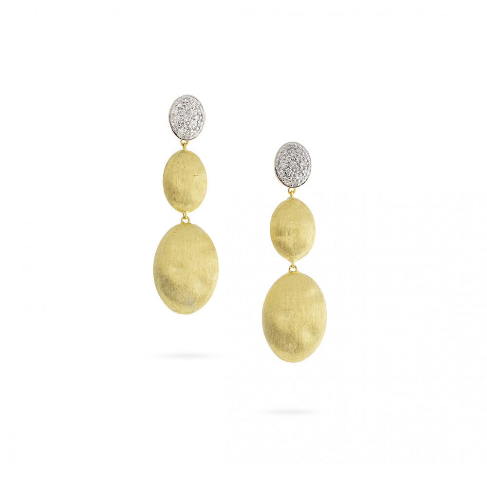 Marco Bicego Siviglia Grande 18kt Diamond Drop Earrings