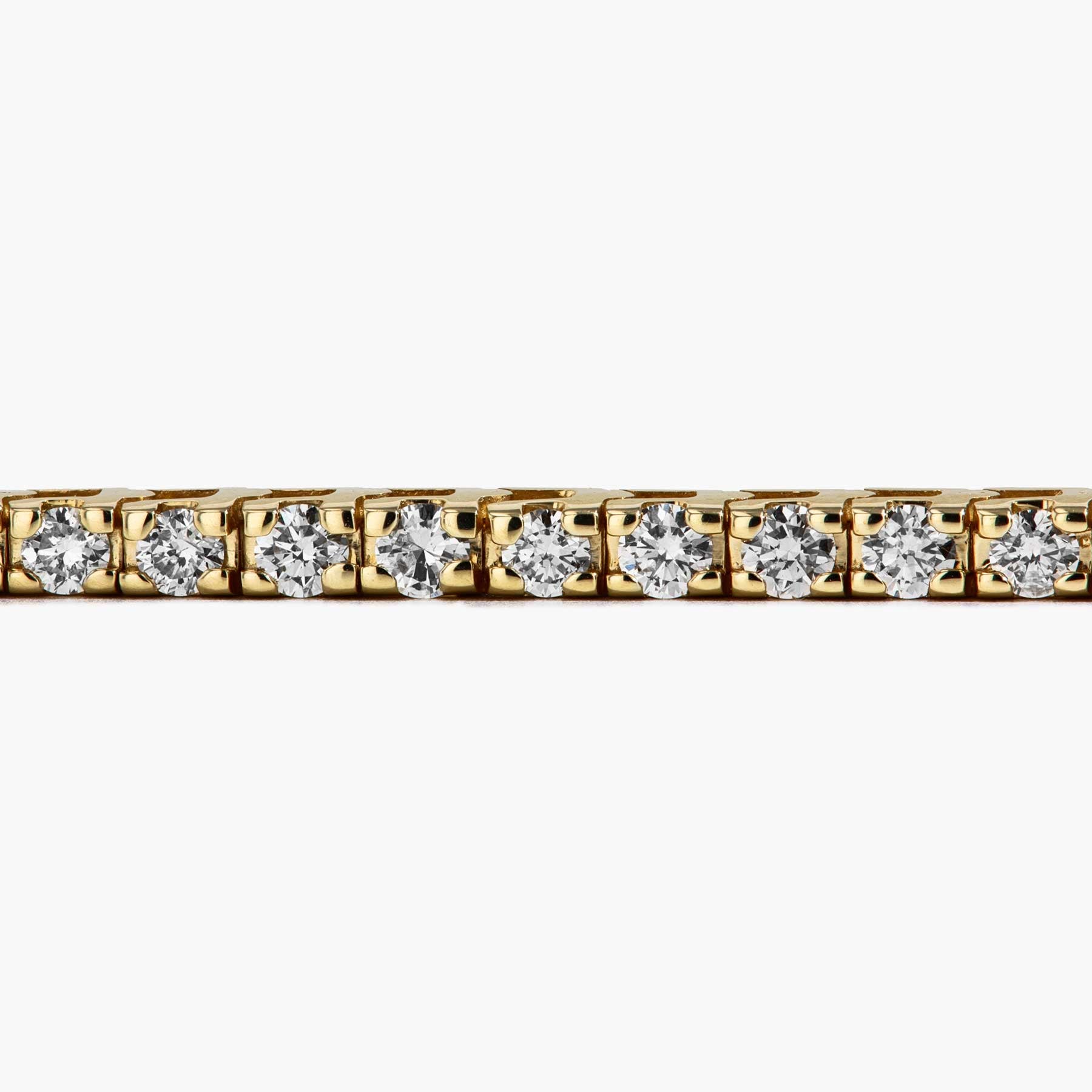 3 Carat Natural Diamond Tennis Bracelet in 14k Yellow Gold