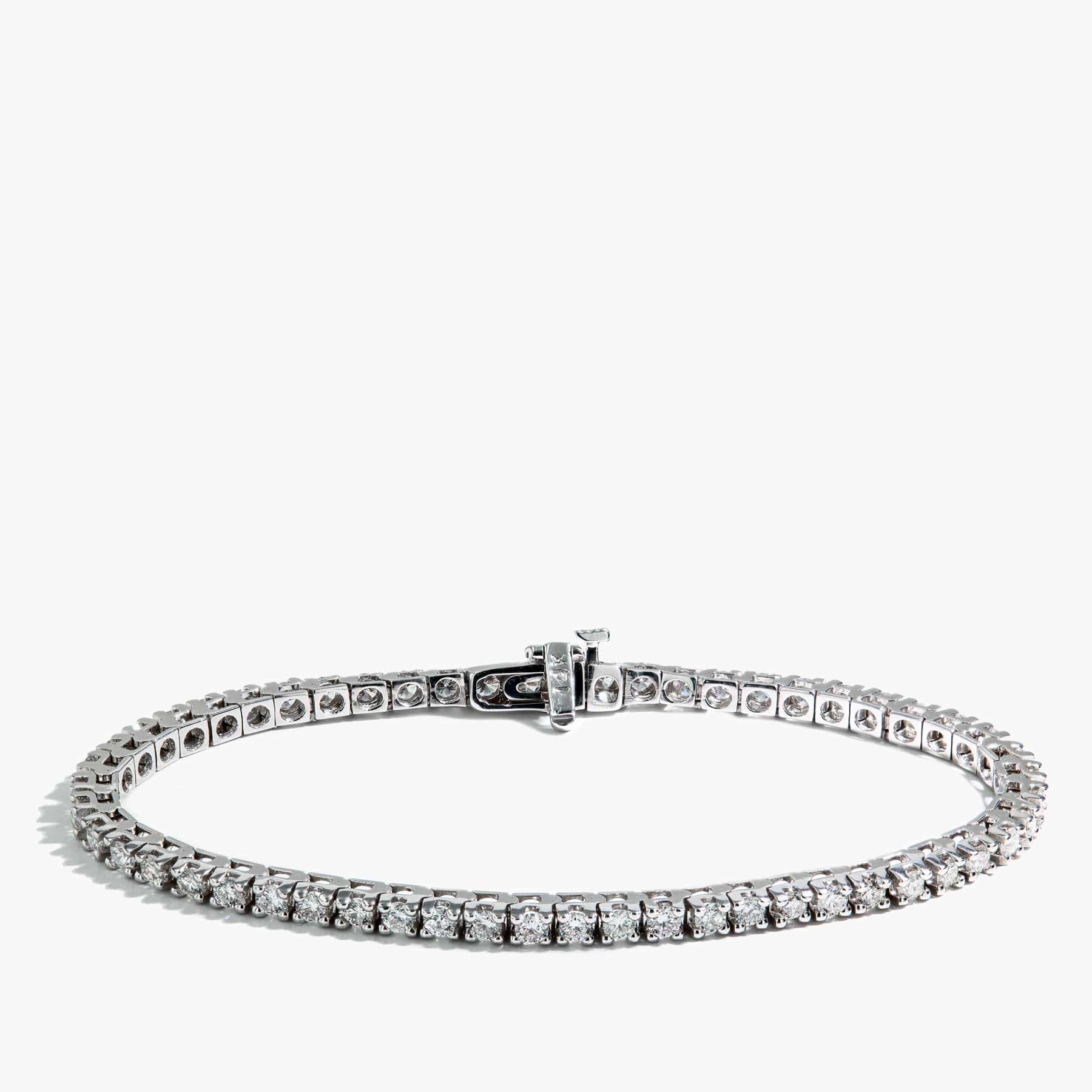 3 Carat Diamond Tennis Bracelet in 14k White Gold