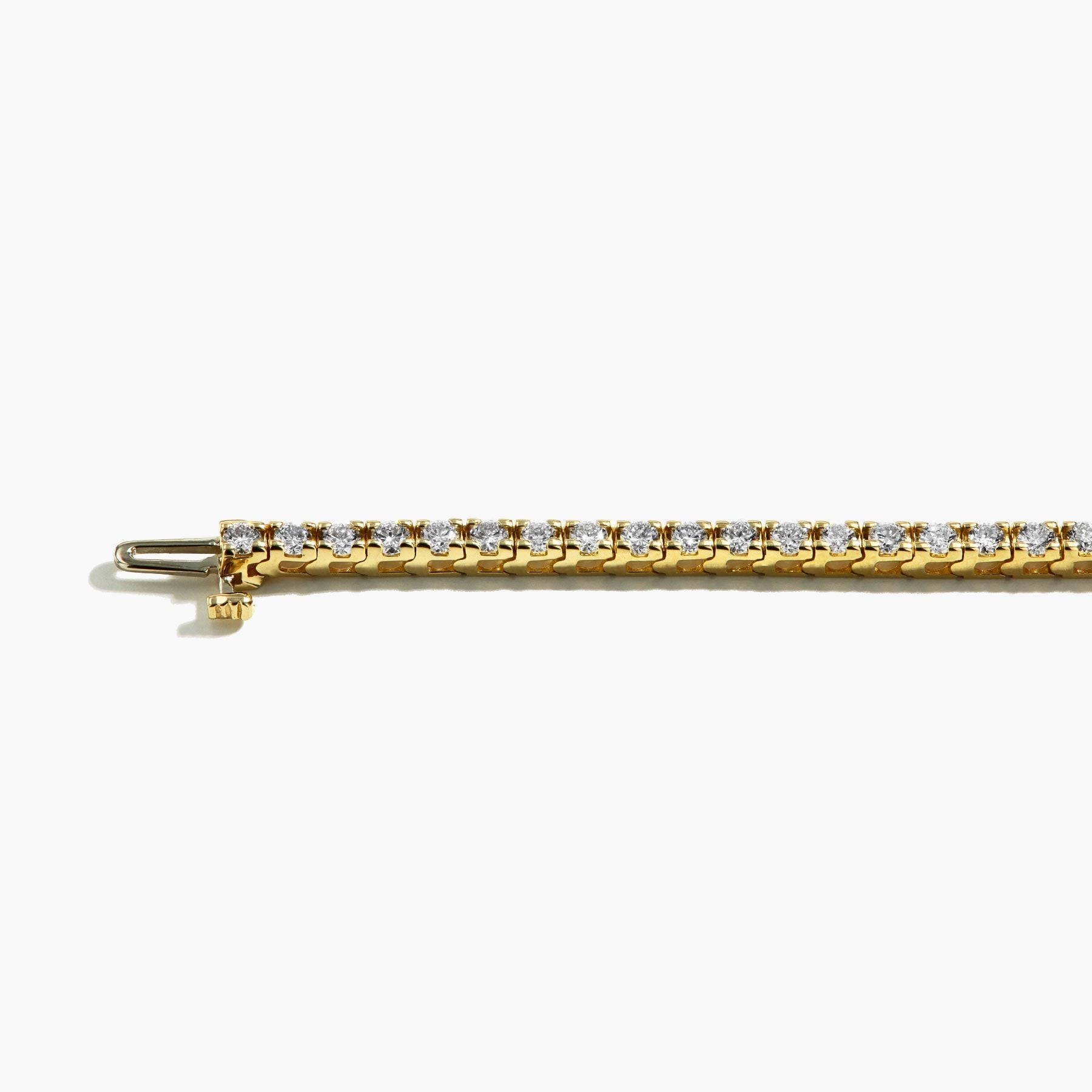3 Carat Natural Diamond Tennis Bracelet in 14k Yellow Gold