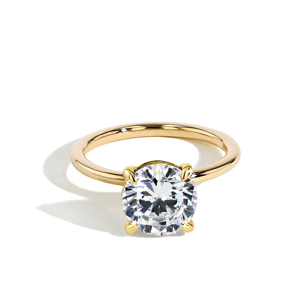 3 Carat Lab Grown Diamond Ultra Thin Engagement Ring