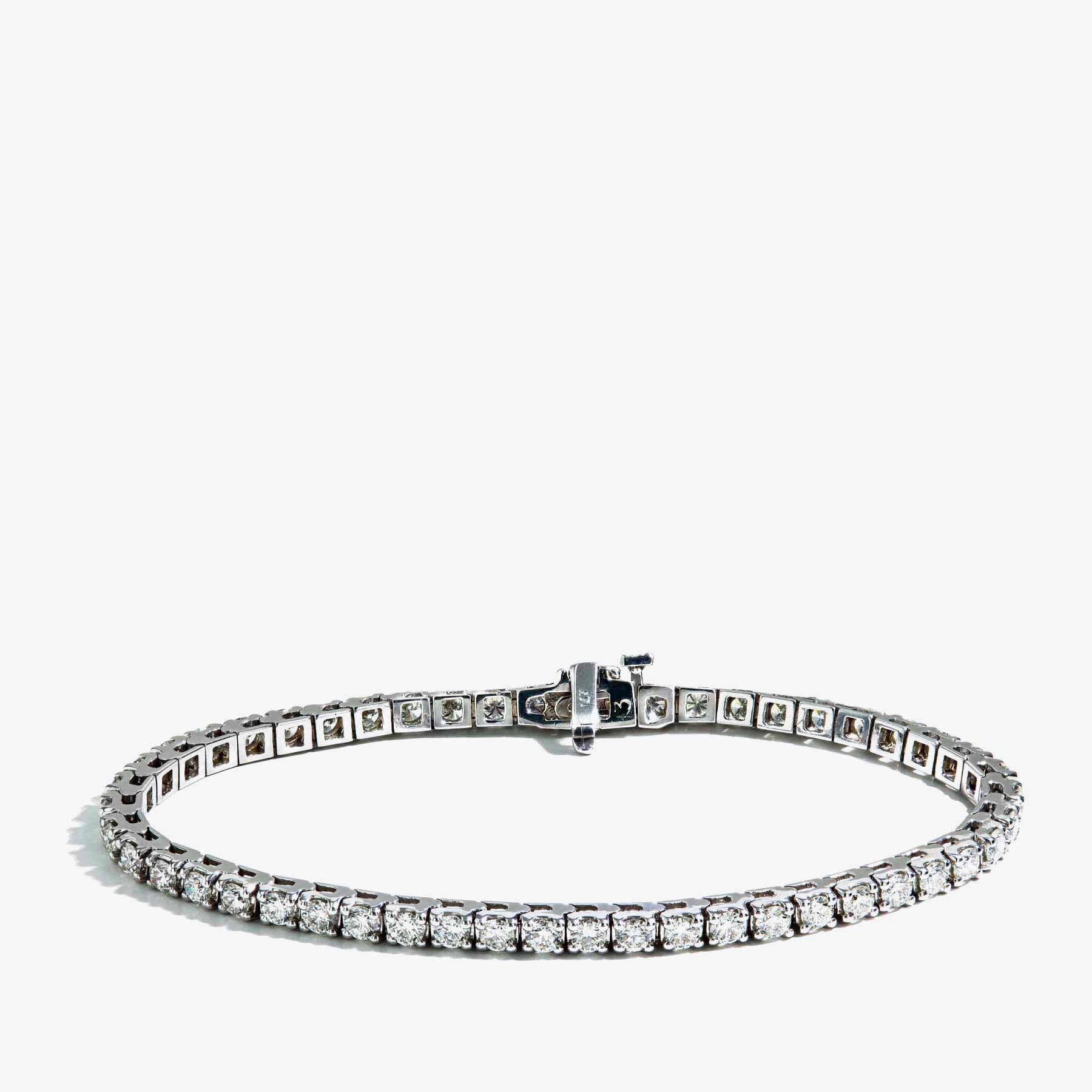4.50 Carat Diamond Tennis Bracelet in 14k White Gold