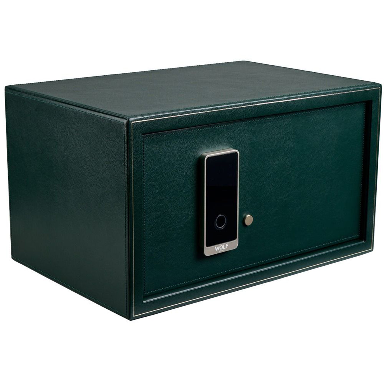 WOLF The Den 4-Piece Watch Winder Safe in Green