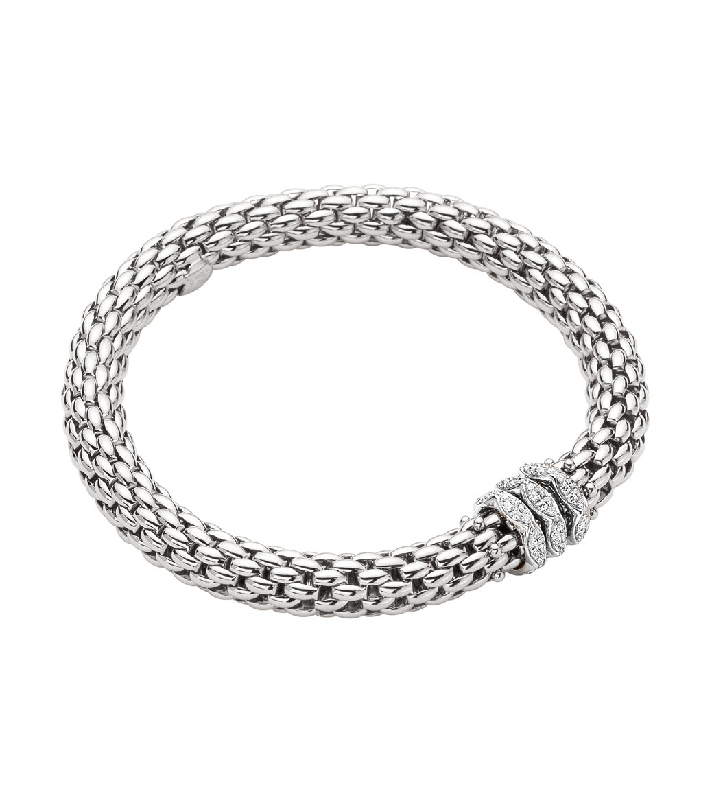 Fope Love Nest White Gold Diamond Bracelet