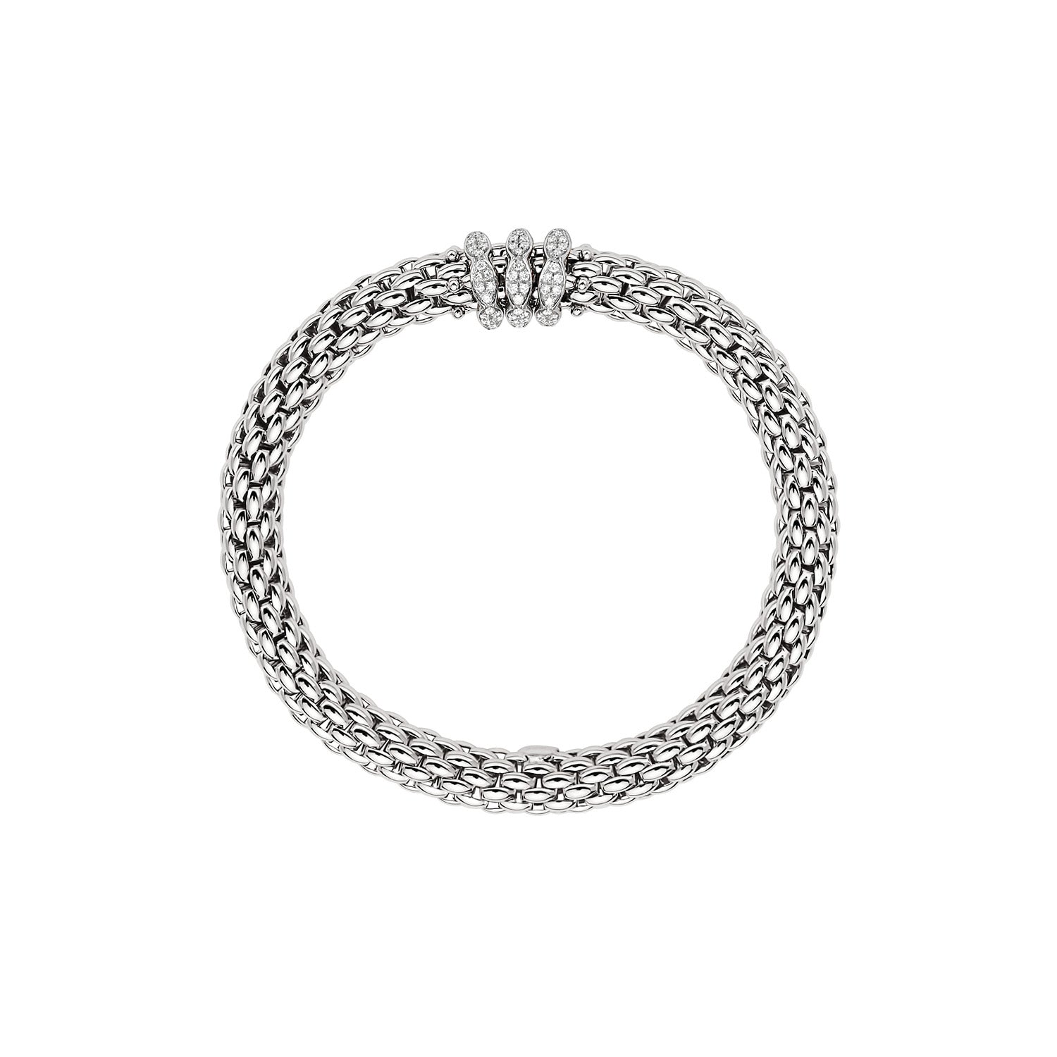 Fope Love Nest White Gold Diamond Bracelet