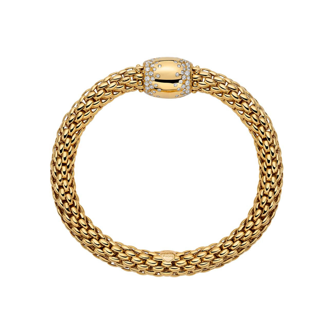 Fope Love Nest Flex'it Diamond Rondel Bracelet