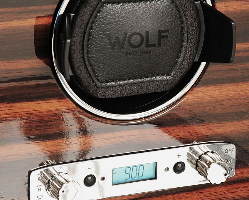 Wolf Roadster Black Single Watch Winder