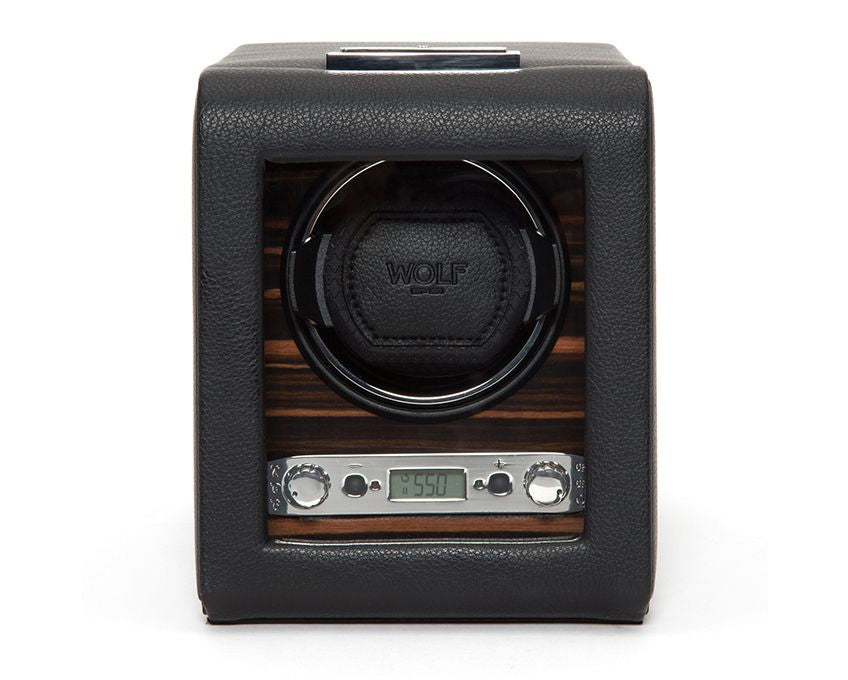 Wolf Roadster Black Single Watch Winder
