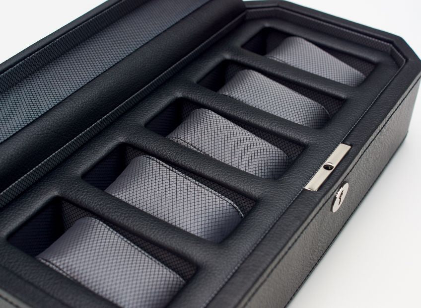 Wolf Windsor Black Five Piece Watch Box