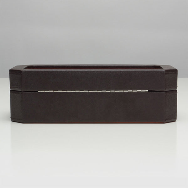 Wolf Windsor Brown & Orange Five Piece Watch Box