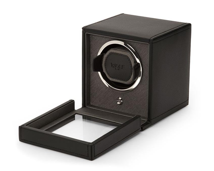 WOLF Cub Single Winder With Cover in Black