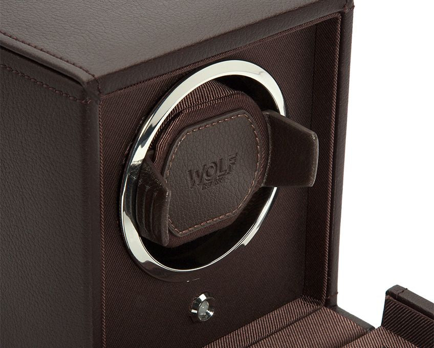 Wolf Cub Brown Leather Watch Winder