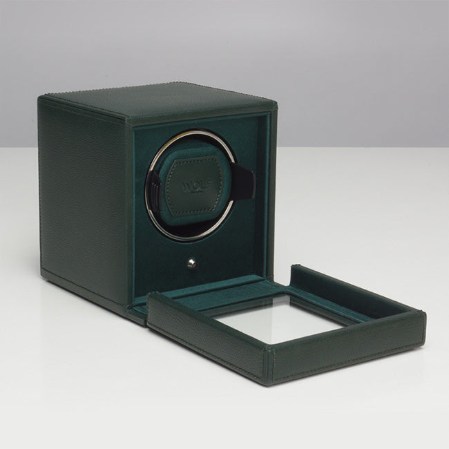 Wolf Cub Green Leather Watch Winder
