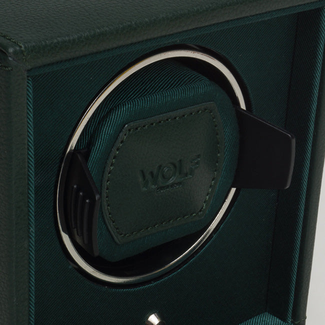 Wolf Cub Green Leather Watch Winder