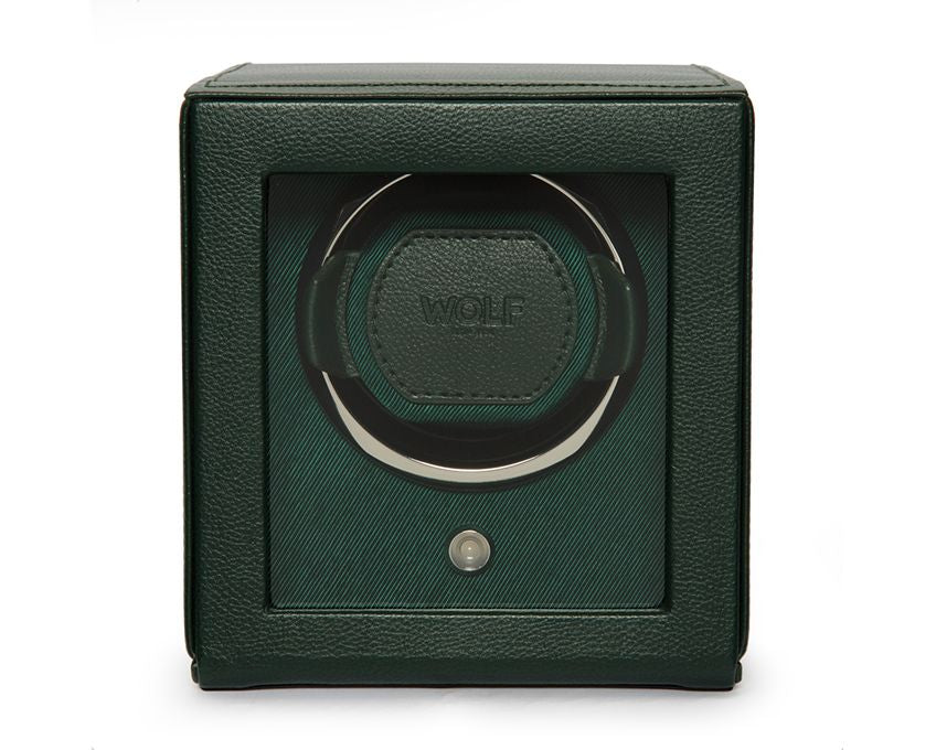 Wolf Cub Green Leather Watch Winder
