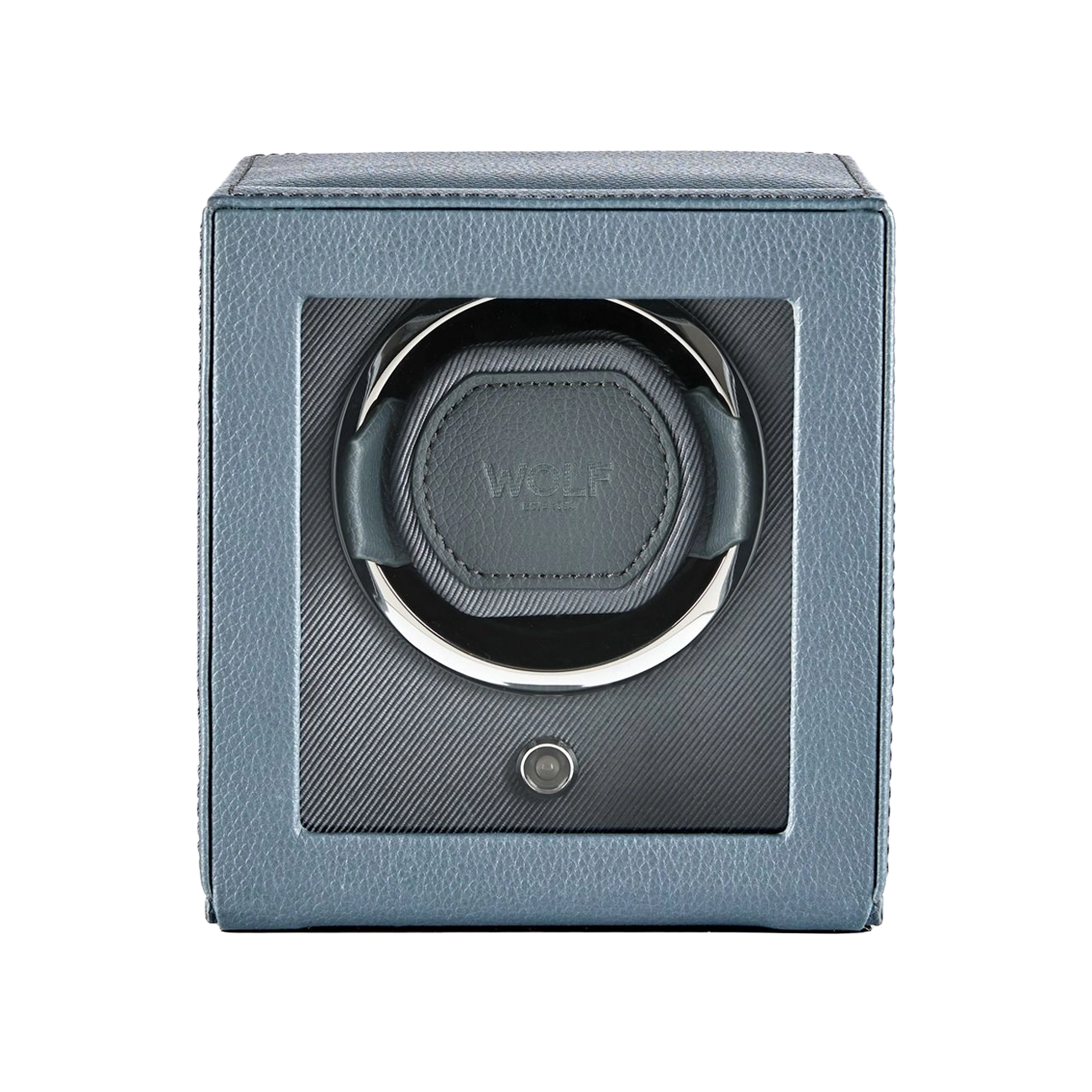 WOLF Cub Single Watch Winder with Cover in Future Gray