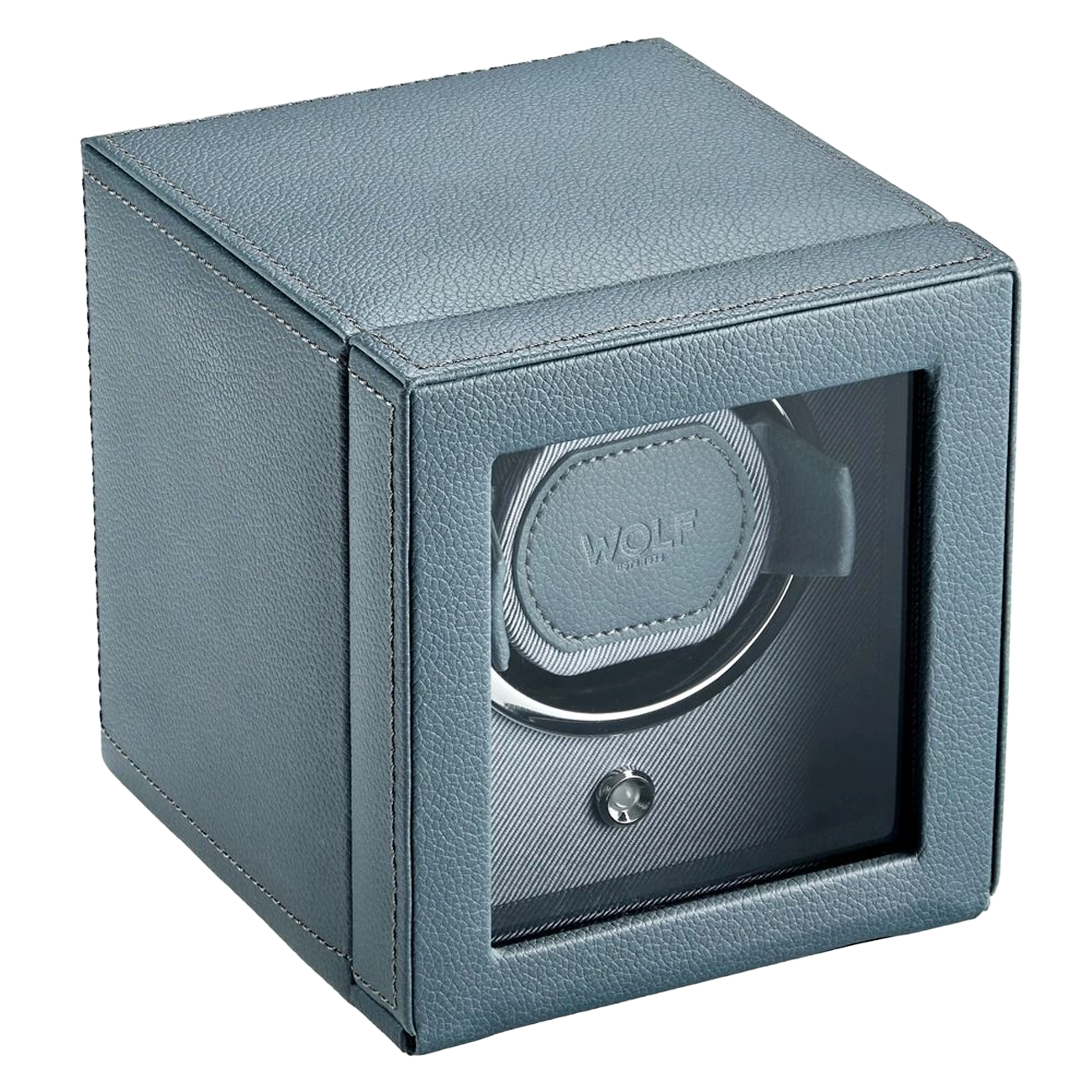 WOLF Cub Single Watch Winder with Cover in Future Gray