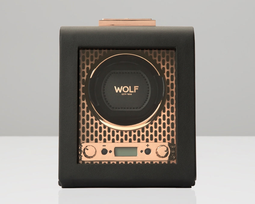 Wolf Axis Single Watch Winder in Copper
