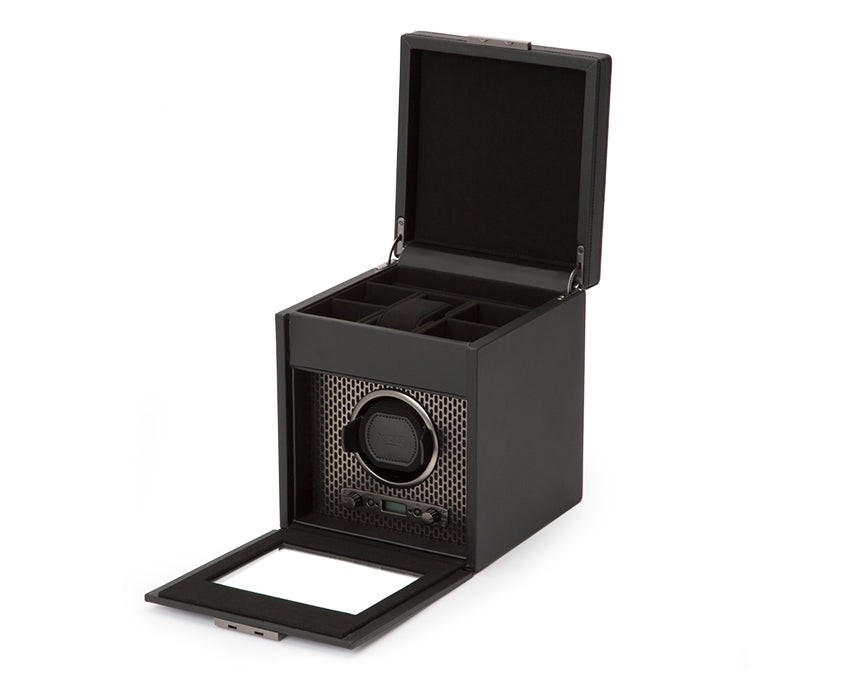Wolf Single Watch Winder Storage in Powder Coat