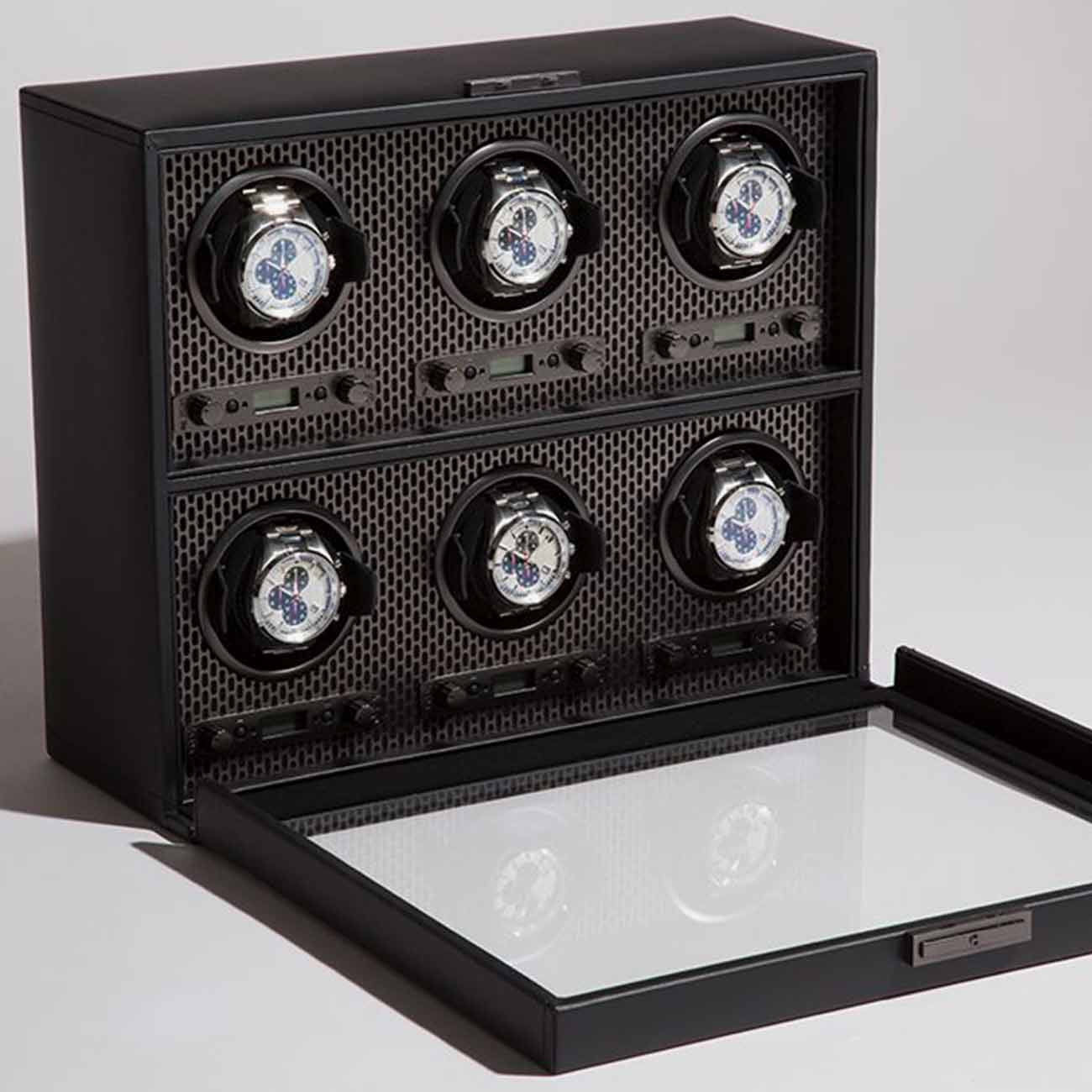 WOLF Axis Powder Coat 6pc Watch Winder
