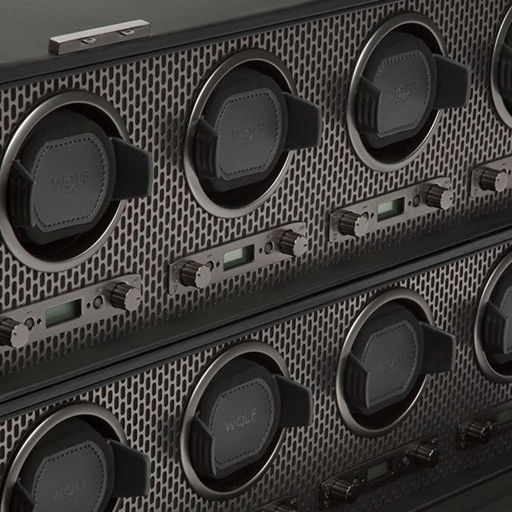 WOLF Axis Powder Coat 8pc Watch Winder