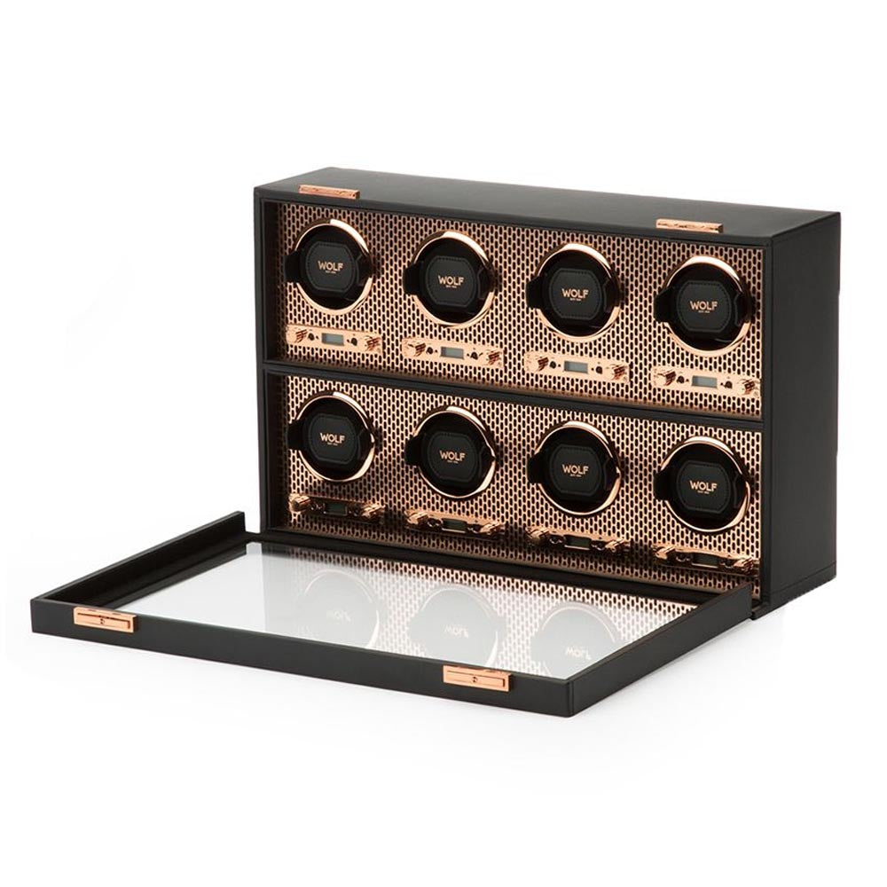 WOLF Axis Copper 8pc Watch Winder