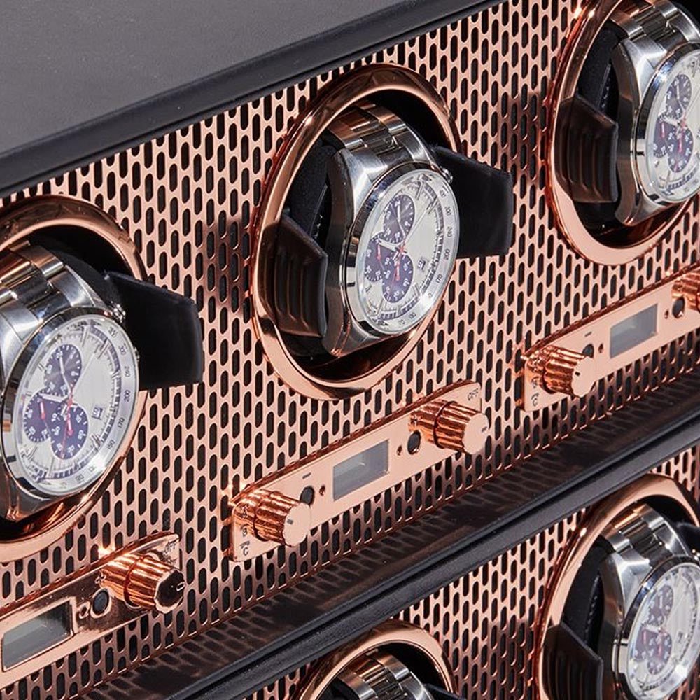 WOLF Axis Copper 8pc Watch Winder