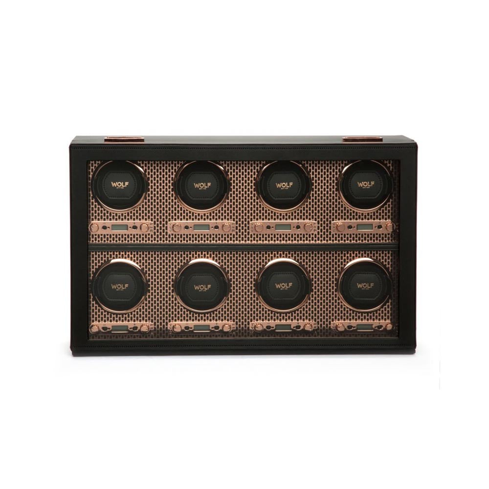 WOLF Axis Copper 8pc Watch Winder