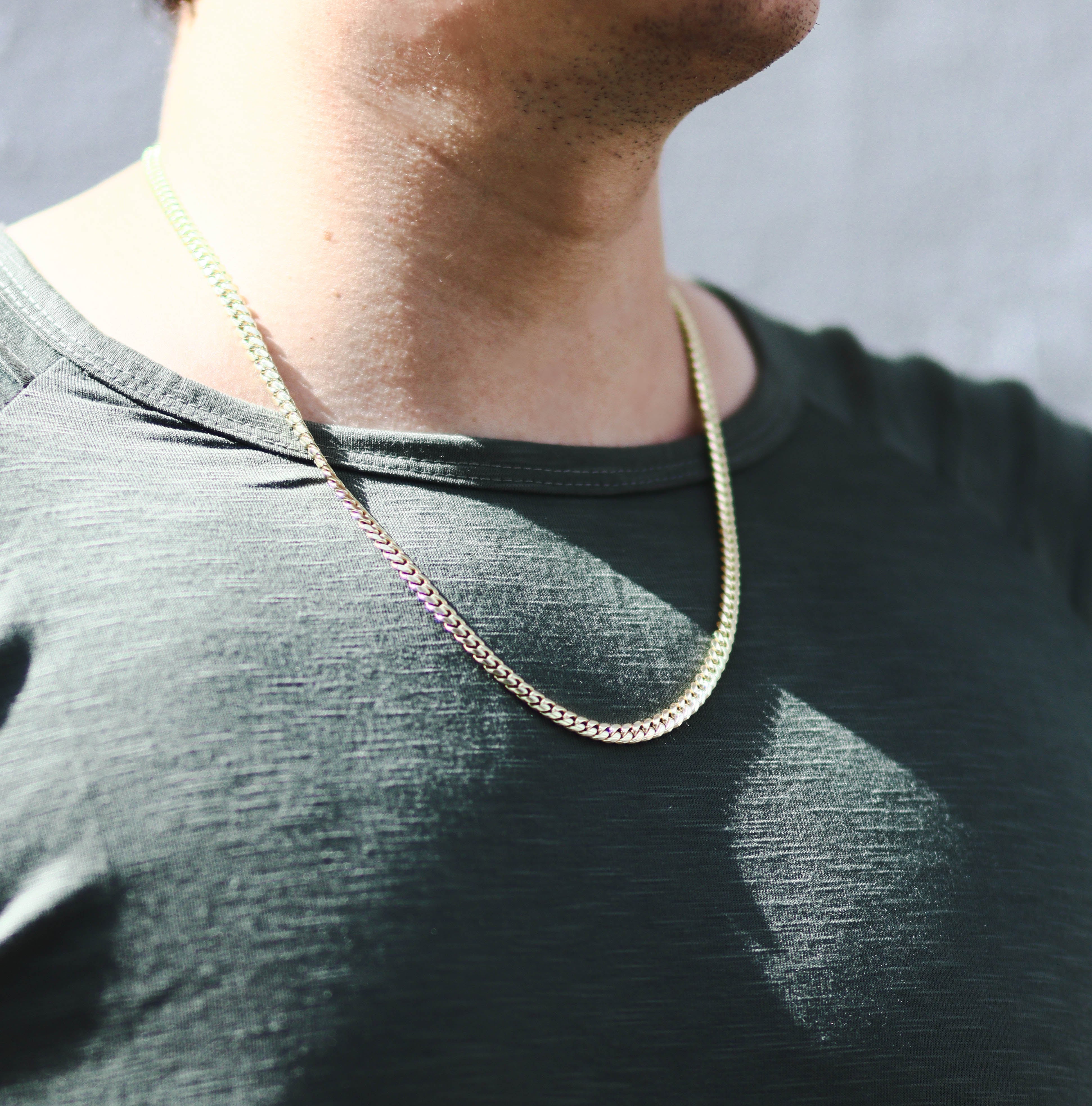 Solid Gold Cuban Link Chain Necklace - 8mm