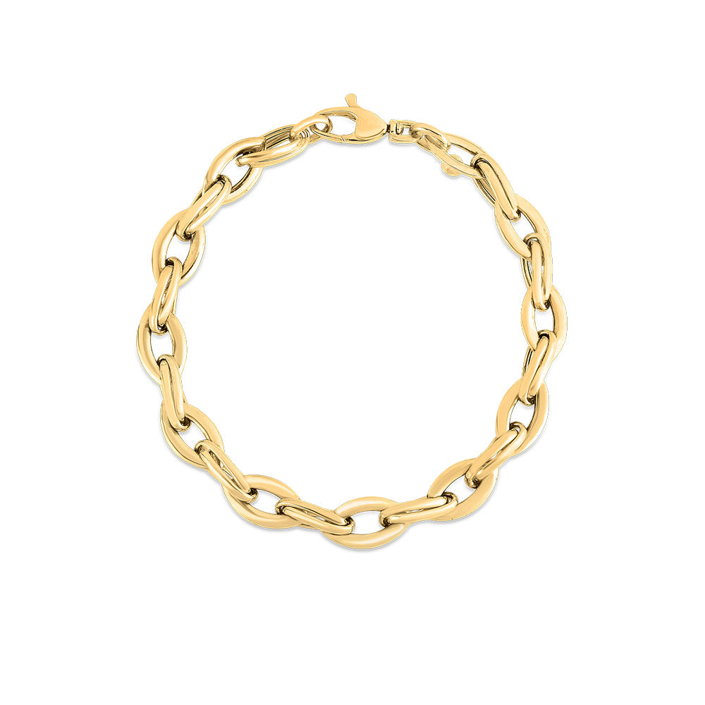 Roberto Coin Almond Link Chain Bracelet