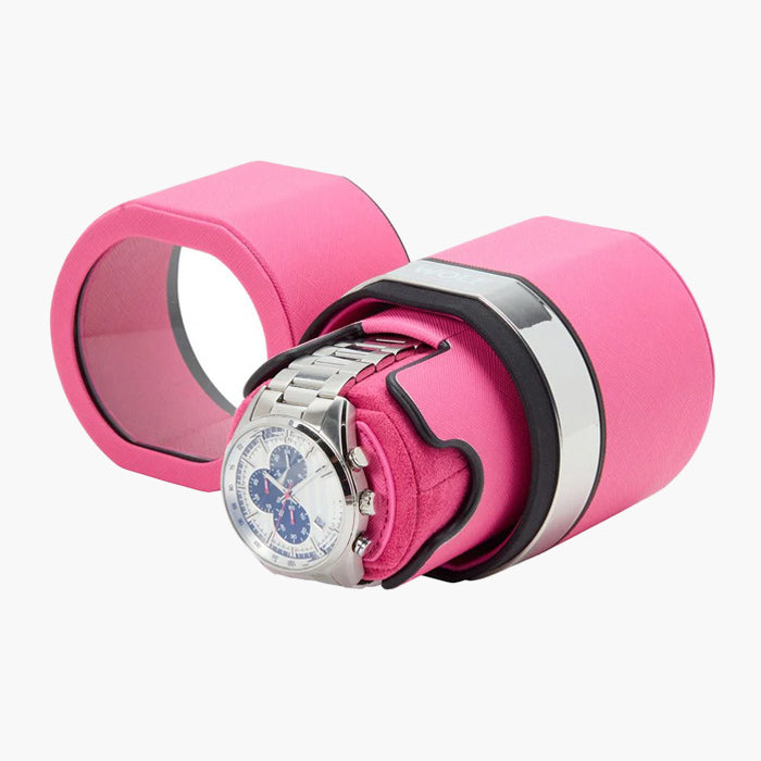 WOLF The Rocket Single Watch Module Winder in Pink