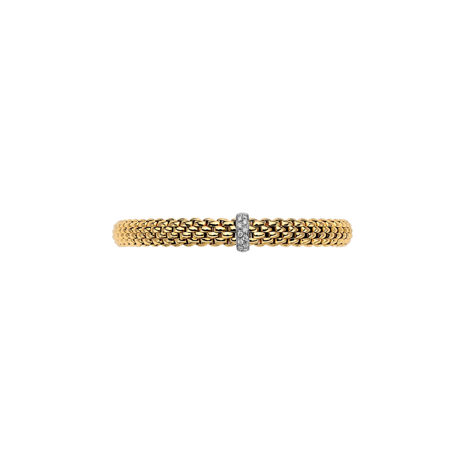 Fope Vendome Yellow Gold Diamond Bracelet