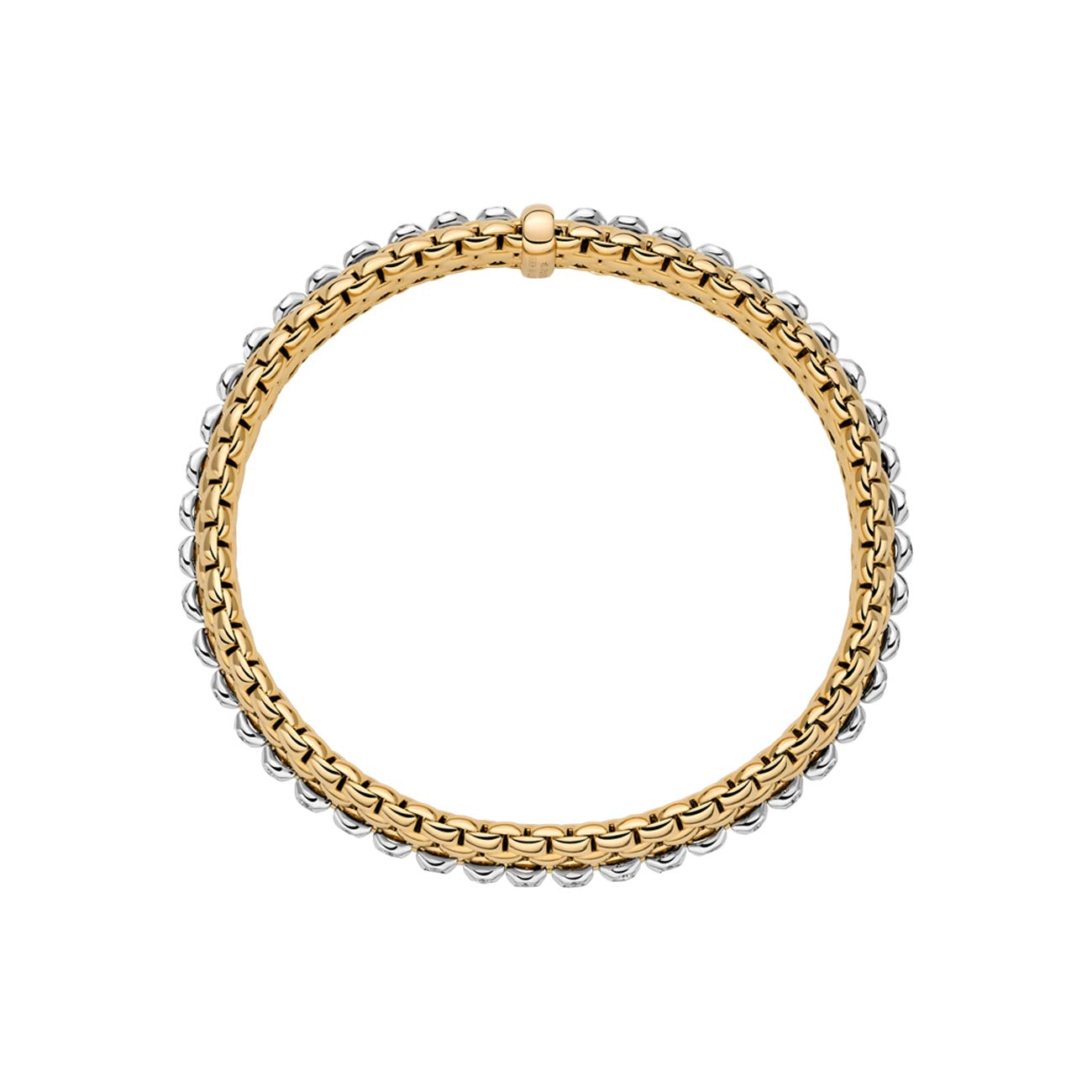 Fope Panorama Flex'it Two-Tone Diamond Bracelet