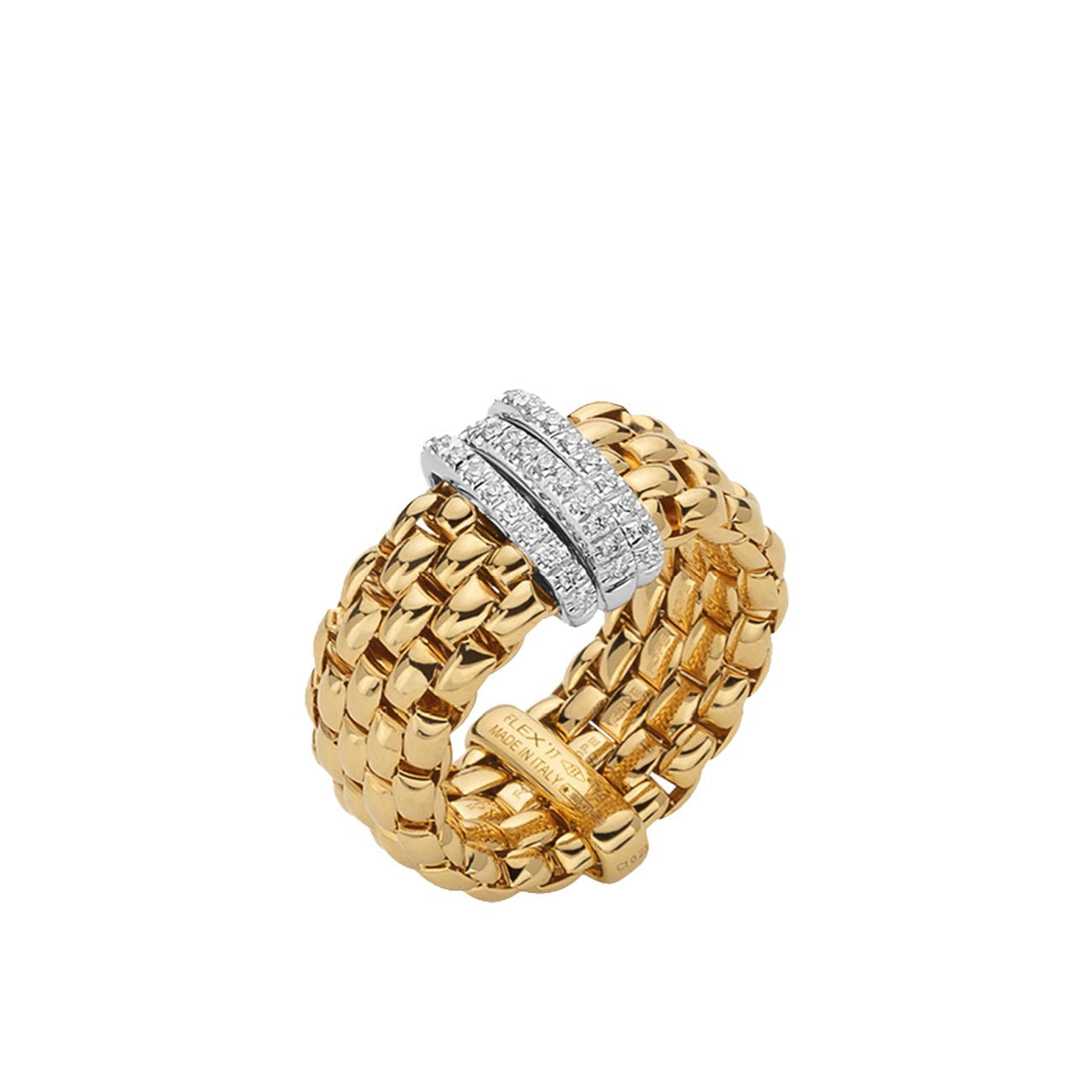 Fope Panorama Flex'it Pave Diamond Ring