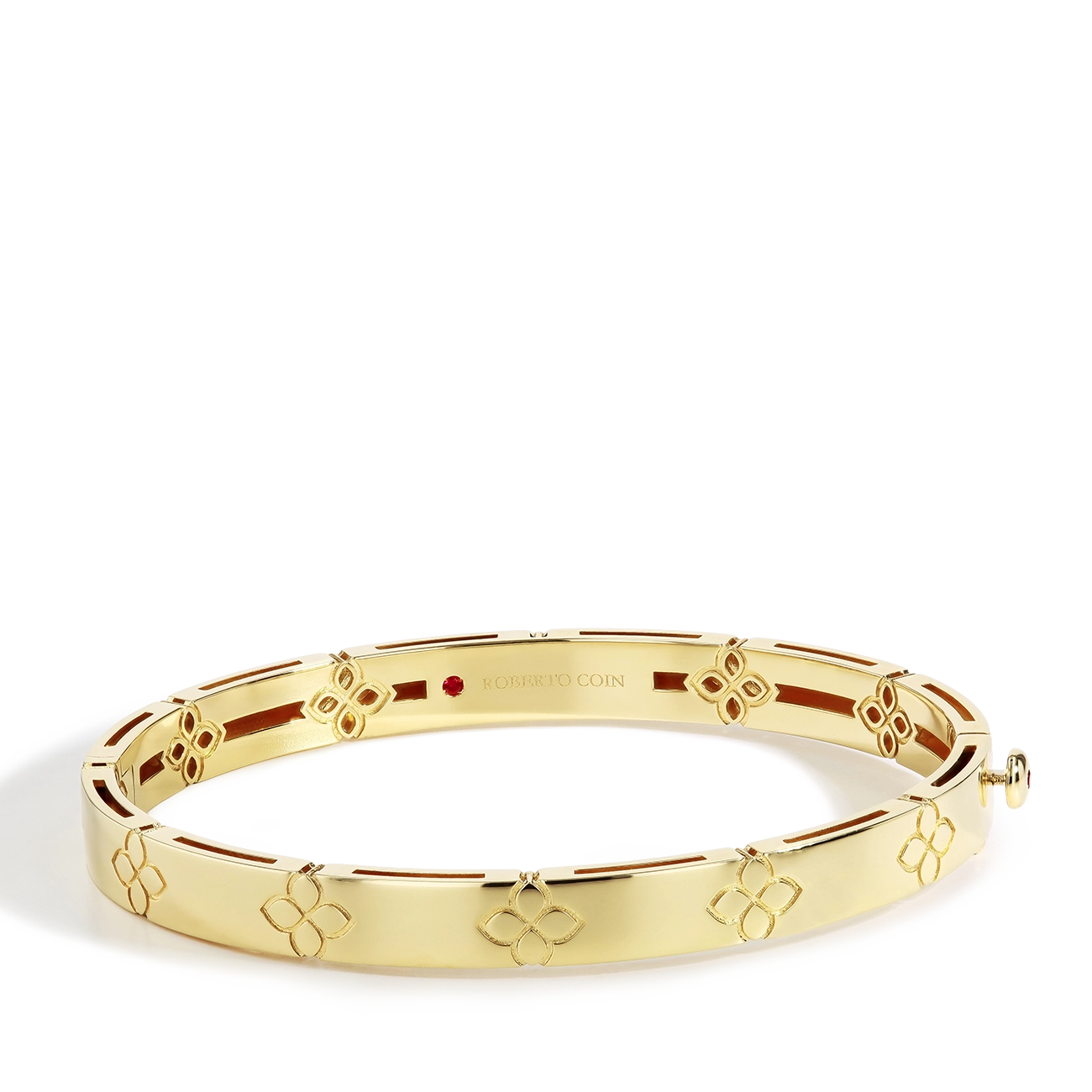 Roberto Coin Love In Verona Medium Flower Bangle