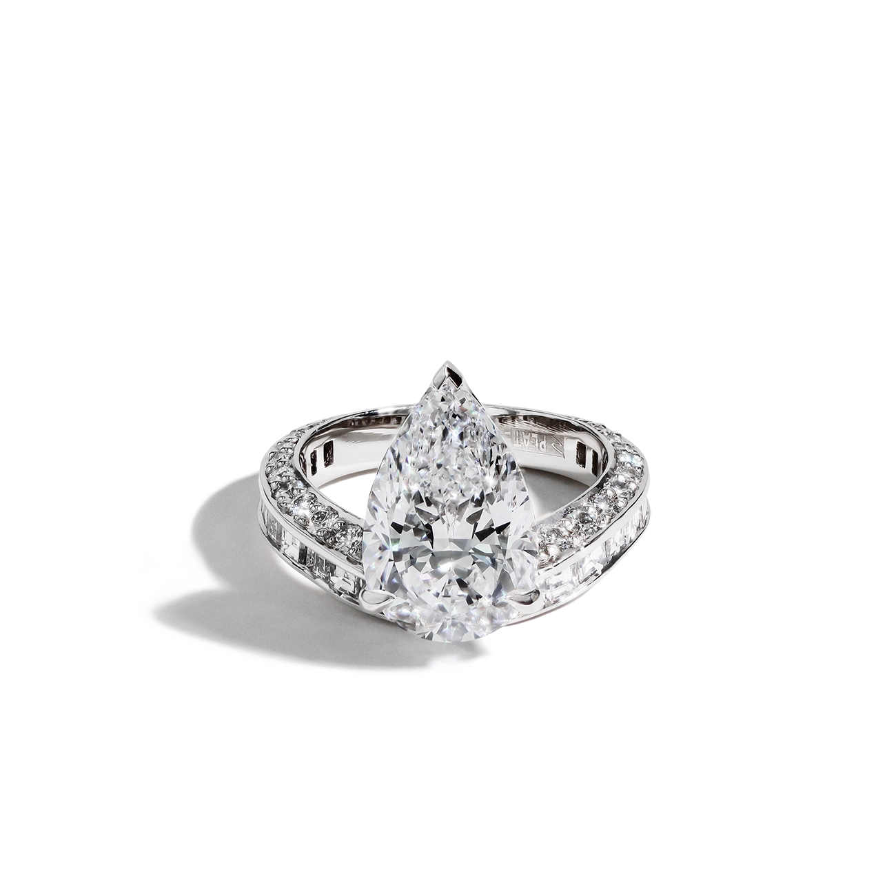 Robert Pelliccia Pear Shaped Origin Engagement Ring